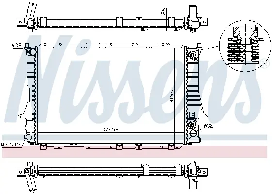 NISSENS 60476 - Kühler, Motorkühlung Sonderangebot
