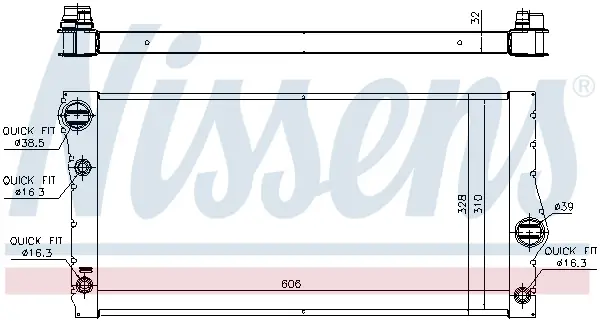 NISSENS 60775 - Kühler, Motorkühlung Top-Seller