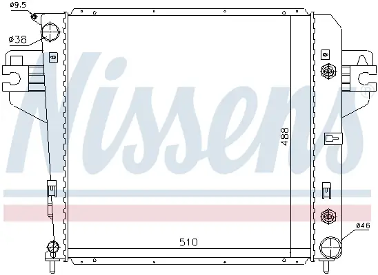 NISSENS 61017 - Kühler, Motorkühlung Neuheit
