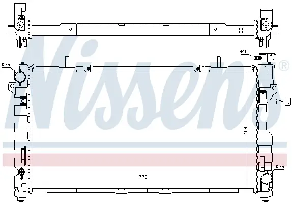 NISSENS 61025 - Kühler, Motorkühlung Günstig