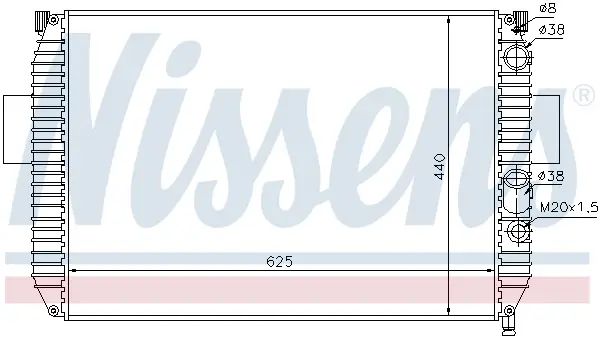 Highlight NISSENS 61975 - Kühler, Motorkühlung