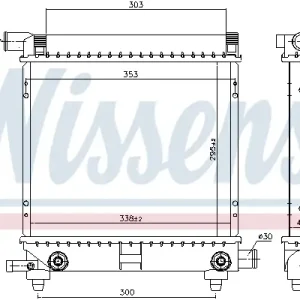NISSENS 62550 - Kühler, Motorkühlung Bestpreis