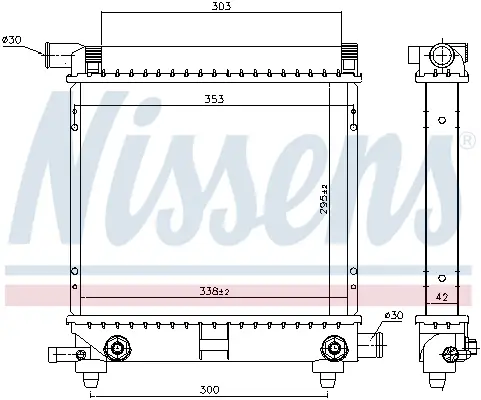 NISSENS 62550 - Kühler, Motorkühlung Bestpreis