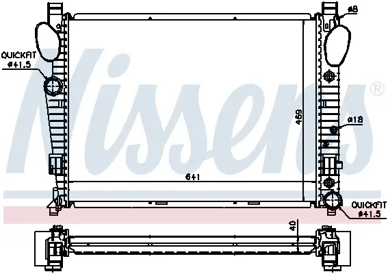 NISSENS 62547A - Kühler, Motorkühlung - ** FIRST FIT ** Sichere Zahlung