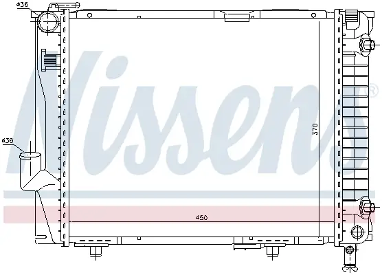 Sofort Bestellen NISSENS 62711 - Kühler, Motorkühlung