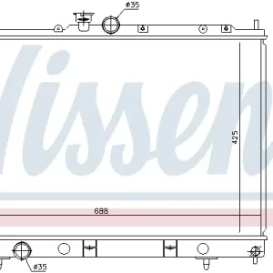 NISSENS 628964 - Kühler, Motorkühlung Neu Im Sortiment