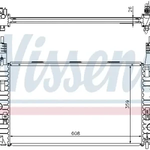 Beliebt NISSENS 63087A - Kühler, Motorkühlung
