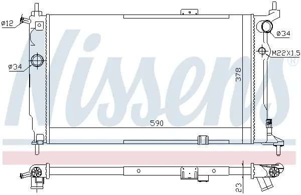 Online Kaufen NISSENS 63252A - Kühler, Motorkühlung