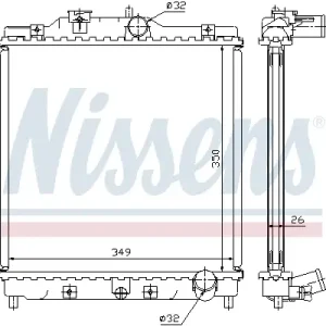 NISSENS 63312 - Kühler, Motorkühlung - ** FIRST FIT ** Rabatt