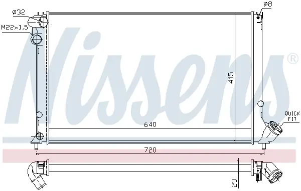 NISSENS 63731 - Kühler, Motorkühlung Solange Der Vorrat Reicht