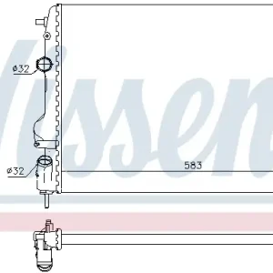 Billig NISSENS 63766 - Kühler, Motorkühlung
