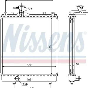 Angebot NISSENS 64195 - Kühler, Motorkühlung