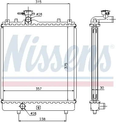 Angebot NISSENS 64195 - Kühler, Motorkühlung
