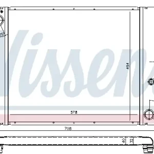 NISSENS 64325 - Kühler, Motorkühlung - ** FIRST FIT ** Super-Preis