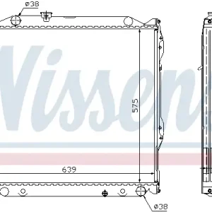 Saisonangebot NISSENS 64636A - Kühler, Motorkühlung - ** FIRST FIT **