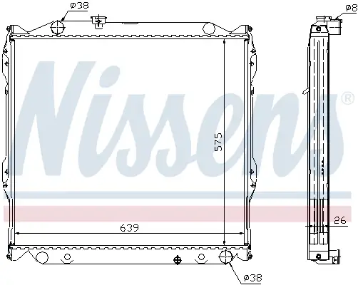 Saisonangebot NISSENS 64636A - Kühler, Motorkühlung - ** FIRST FIT **