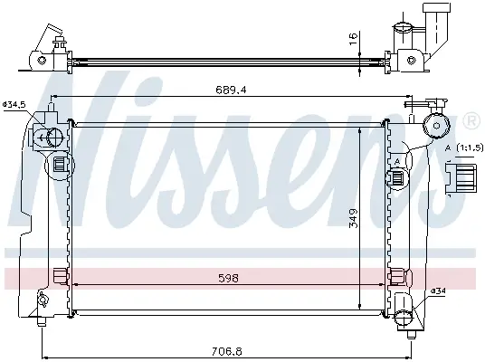NISSENS 64646A - Kühler, Motorkühlung - ** FIRST FIT ** Bestpreis