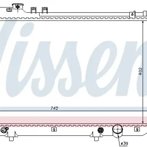 NISSENS 64658 - Kühler, Motorkühlung Preisknaller