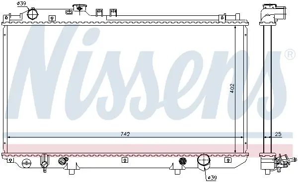 NISSENS 64658 - Kühler, Motorkühlung Preisknaller