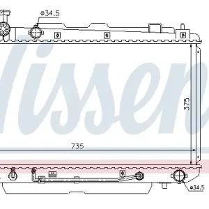 NISSENS 646852 - Kühler, Motorkühlung Sofort Bestellen
