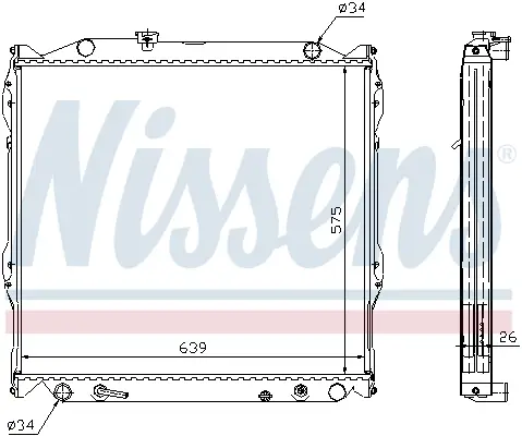 Schneller Versand NISSENS 647551 - Kühler, Motorkühlung - ** FIRST FIT **