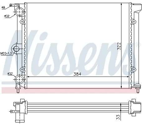 NISSENS 651711 - Kühler, Motorkühlung Sonderaktion
