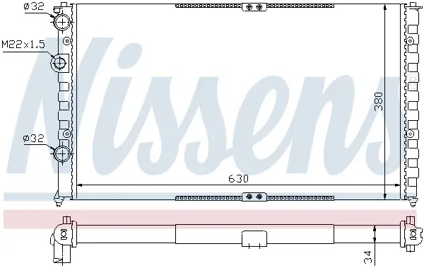 NISSENS 65290 - Kühler, Motorkühlung Nur Heute