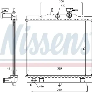 Saisonangebot NISSENS 66654 - Kühler, Motorkühlung