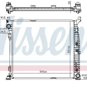 Günstig NISSENS 67188 - Kühler, Motorkühlung