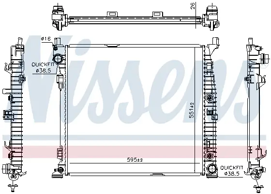 Günstig NISSENS 67188 - Kühler, Motorkühlung