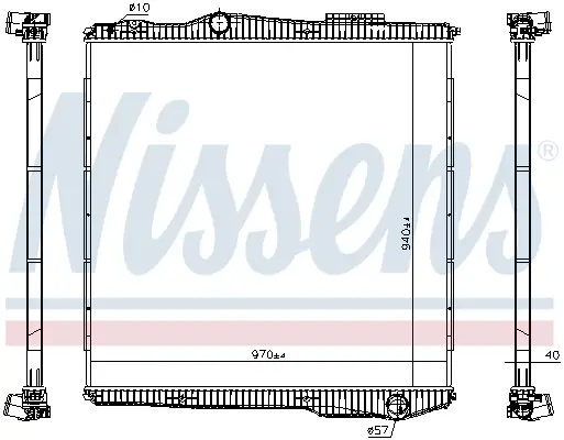 NISSENS 672910 - Kühler, Motorkühlung Schnäppchen