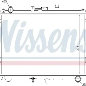Preisknaller NISSENS 67358 - Kühler, Motorkühlung