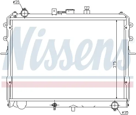 Preisknaller NISSENS 67358 - Kühler, Motorkühlung