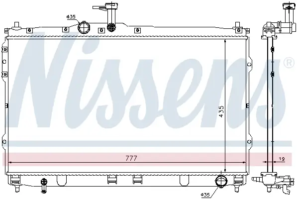 Billig NISSENS 67472 - Kühler, Motorkühlung