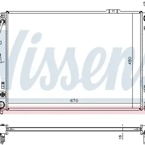 Heißes Angebot NISSENS 675035 - Kühler, Motorkühlung