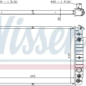 Sofort Bestellen NISSENS 67600 - Kühler, Motorkühlung