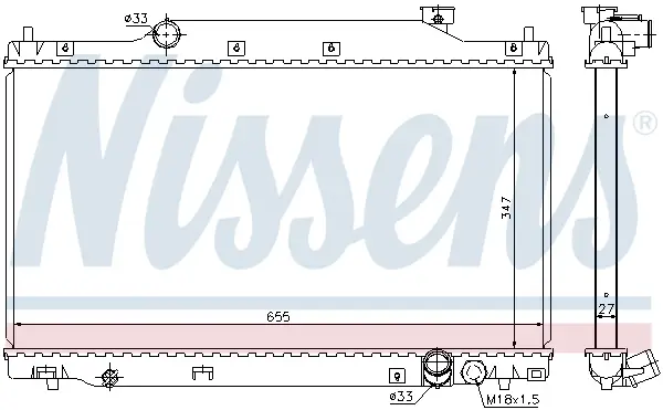 NISSENS 68114 - Kühler, Motorkühlung Sichere Zahlung