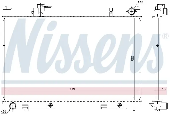 NISSENS 681214 - Kühler, Motorkühlung Neue Kollektion