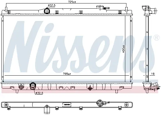 Jetzt Kaufen NISSENS 681375 - Kühler, Motorkühlung