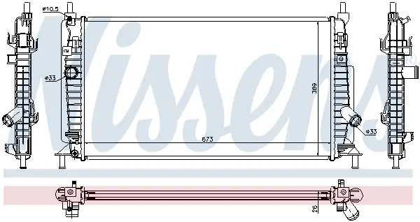 NISSENS 68520 - Kühler, Motorkühlung Mega-Angebot