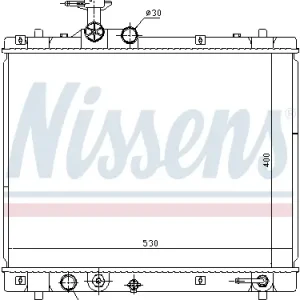 Garantierte Lieferung NISSENS 69402 - Kühler, Motorkühlung