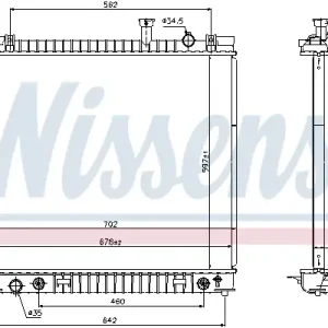 Preisknaller NISSENS 69484 - Kühler, Motorkühlung