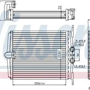 Sonderaktion NISSENS 72019 - Wärmetauscher, Innenraumheizung - ** FIRST FIT **