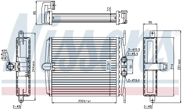 Sonderaktion NISSENS 72019 - Wärmetauscher, Innenraumheizung - ** FIRST FIT **