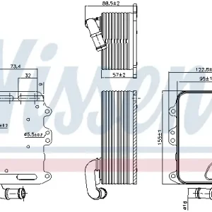 Jetzt Kaufen NISSENS 90807 - Ölkühler, Motoröl - ** FIRST FIT **