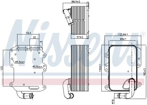 Jetzt Kaufen NISSENS 90807 - Ölkühler, Motoröl - ** FIRST FIT **
