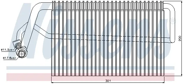 NISSENS 92221 - Verdampfer, Klimaanlage Neue Ware