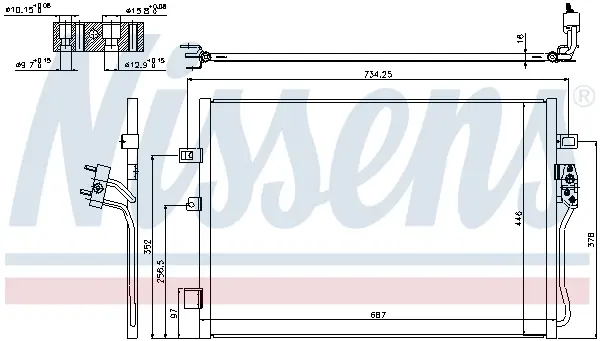 NISSENS 940342 - Kondensator, Klimaanlage Neue Kollektion