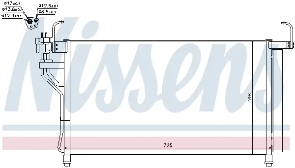 Preisreduziert NISSENS 940350 - Kondensator, Klimaanlage