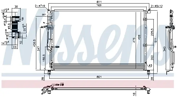 NISSENS 940451 - Kondensator, Klimaanlage - ** FIRST FIT ** Markenware